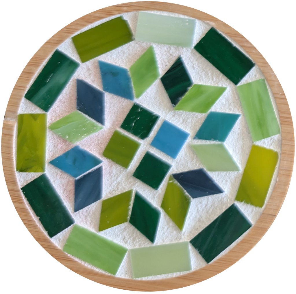 Mosaic tile coaster